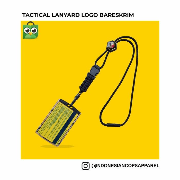 

Id Card Holder - Tactical Lanyard Badge Holder - logo Bareskrim