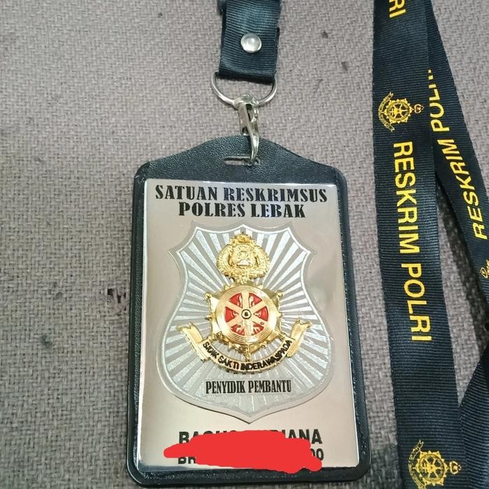 

LENCANA/KALUNG ID CARD PENYIDIK POLRI