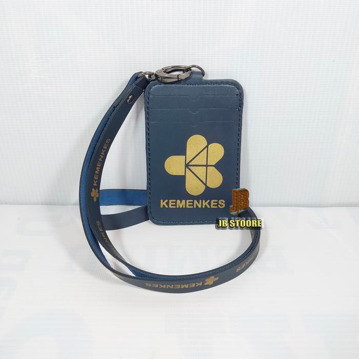 

Tempat Id Card KEMENKES Kulit / Id Card Holder Kemenkes Gantung / name tag kemenkes tali kulit