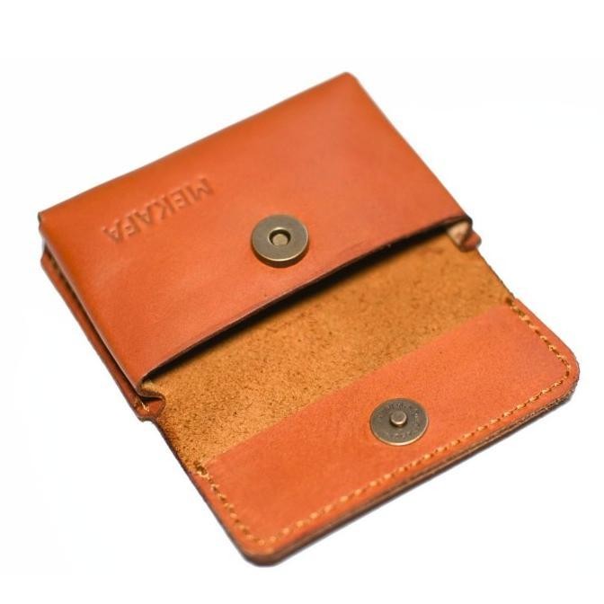 

New Tempat Kartu Nama Kulit Asli / Leather Card Case/Card Holder/M-Brown High Quality