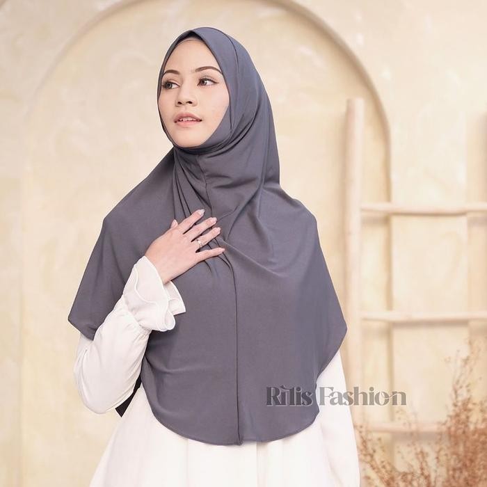 SURCA Hijab Dagu Instan Xl / Kerudung Malay Syari Jersey / Bergo Dagu Instan Bahan Jersey