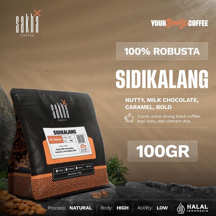 

Terlaris - Kopi Robusta Sidikalang Asli Coffee Bean Espresso 100 Gram Biji Bubuk