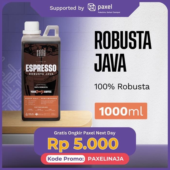 

Terlaris - Espresso Cair Kopi 1L Full Robusta Konsentrat Murni Asli Minuman Coffe