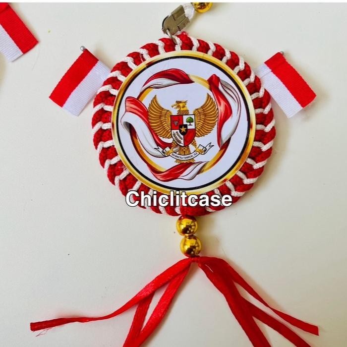 (Allthebest) Dekorasi 17 agustus/gantungan mobil 17 agustus/dekorasi kemerdekaan HUT RI/dekorasi