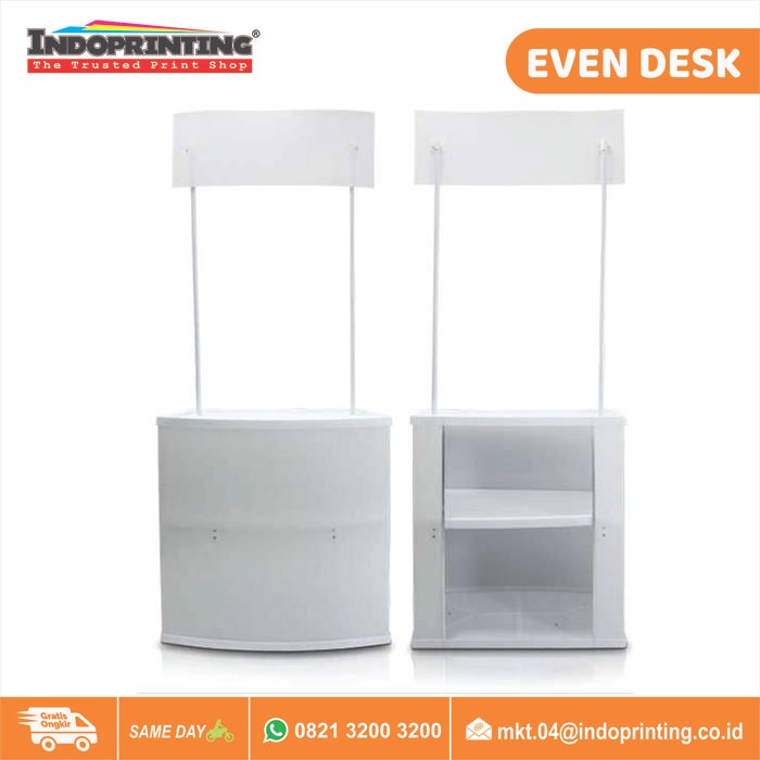 PREMIUM EVENT DESK / BOOTH PORTABLE PVC / STAND POLOS