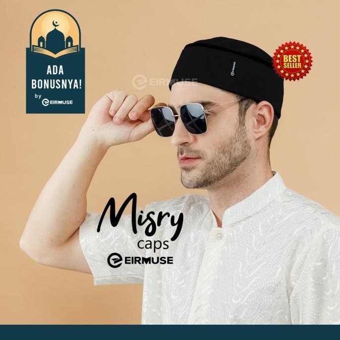 (Expert) Misry Caps by Eirmuse Peci Kopiah Lipat Gaya Mesir Bahan Canvas Sport