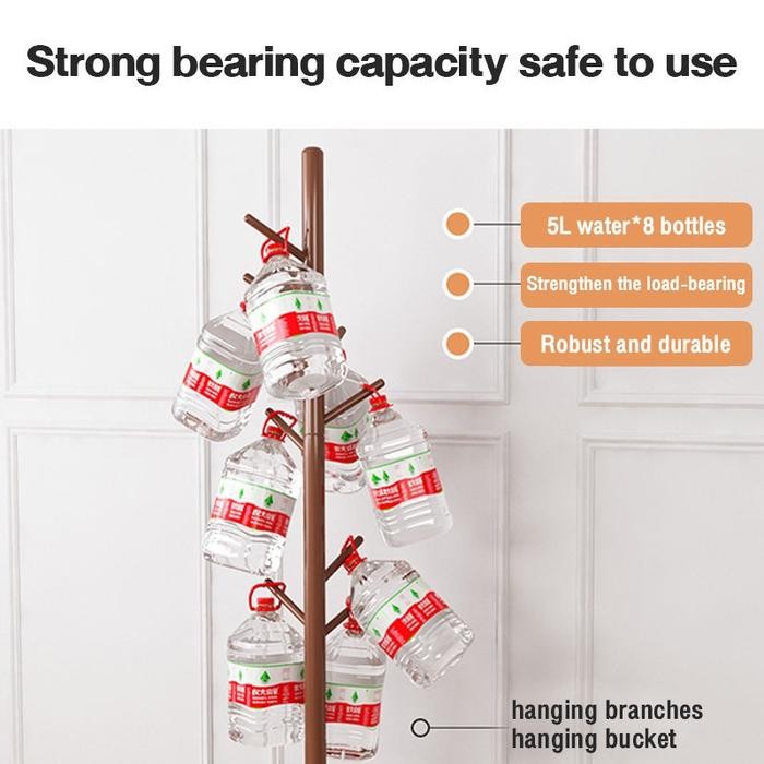 PREMIUM Stand Hanger Kayu/Stand Hanger/Gantungan Topi Multifungsi/Gantungan