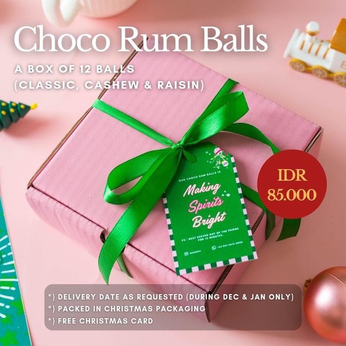 

Q2PT Christmas Hampers Natal / Bingkisan Natal / Parcel - Choco Rum Balls