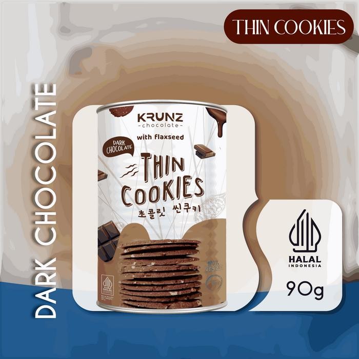 

OR6T Woca Thin Cookies Krunz Chocolate Dark Chocolate