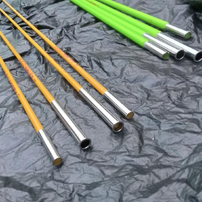 (Allthebest) 1paket Fiber kaku untuk sayap layangan 4batang sudah termasuk sambungan, stik piber