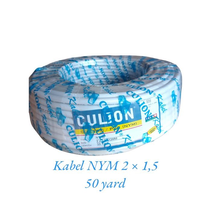 Kabel Listrik Kawat Tembaga CULION NYM 2 x 1,5 mm Culion 50 Meter