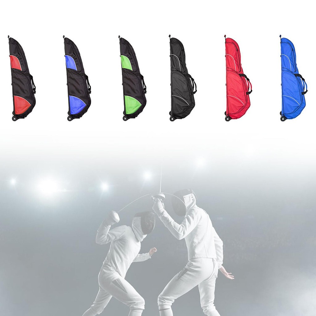 daniaastoree Rolling Fencing Sword Bag Holder Fencing Storage Bag for Saber Epee Adults