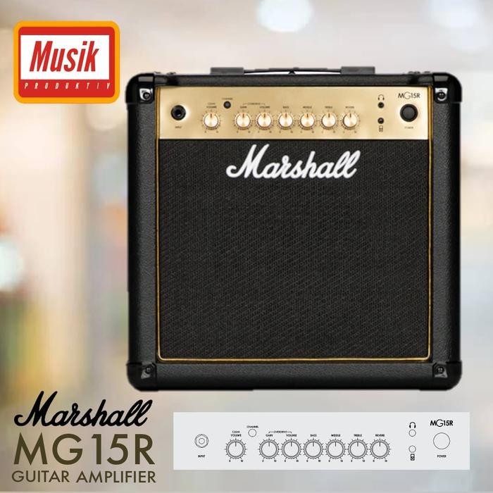 Marshall Ampli / Amplifier Gitar MG15R / MG 15R / MG-15R Gold