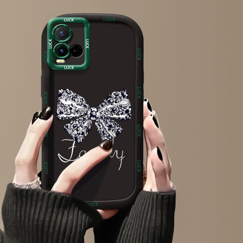 Casing Hp untuk VIVO Y21 Y21s Y21t Y21a Y21G Y33s Y33t Case Casing cantik model pita Kasing HP Kesin