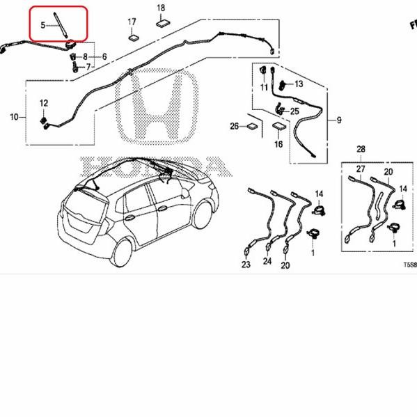 ANTENA MOBIL JAZZ, HRV, BRIO, BRV, MOBILIO ORIGINAL