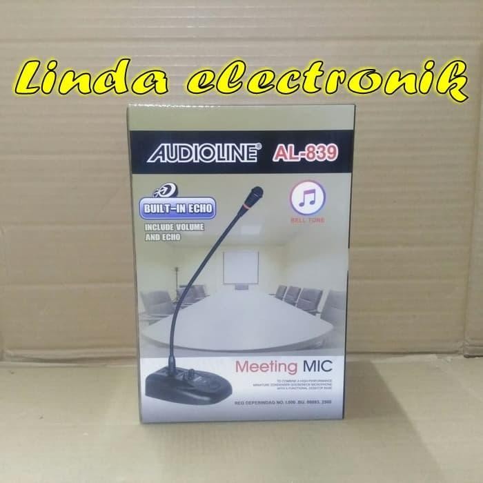 Bagus Mic Meja Audioline Al 839 Bell Tone Al839 Termurah