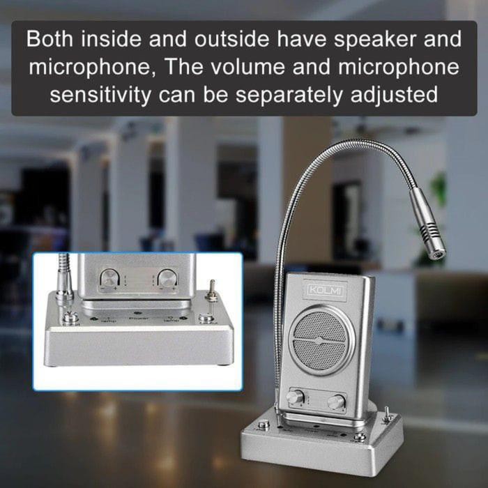 Spesial Promo - Kolmi Dual Way Window Intercom - Mic Loket 2 Arah Wi-200 Termurah