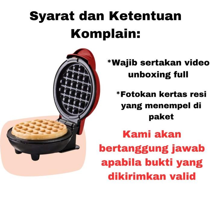 Cetakan Waffle Maker Mini Elektrik Cetakan Wafel Listrik