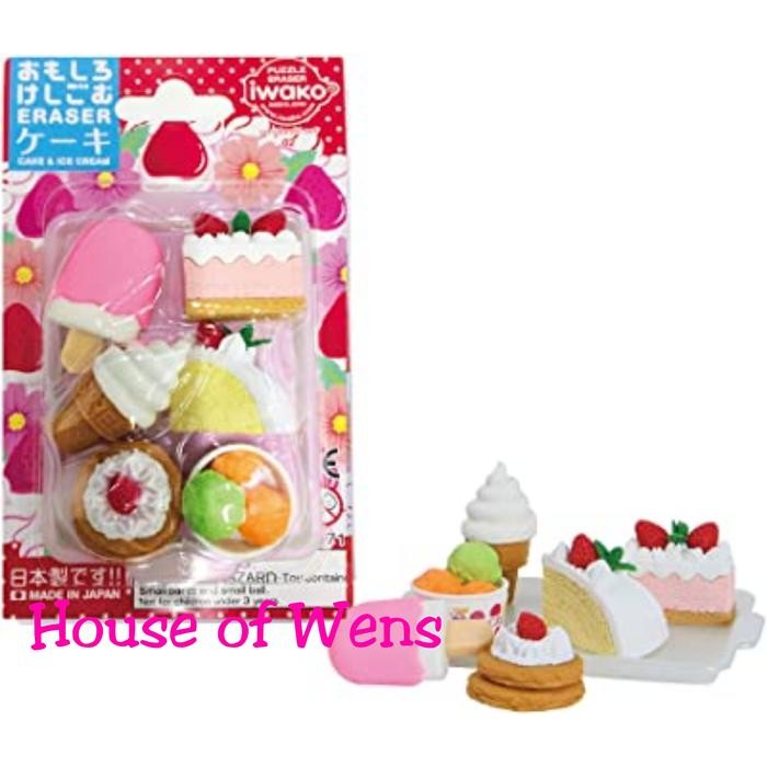 

Iwako Puzzle Eraser Set Omokeshi Set 02 Made In Japan - Penghapus Set
