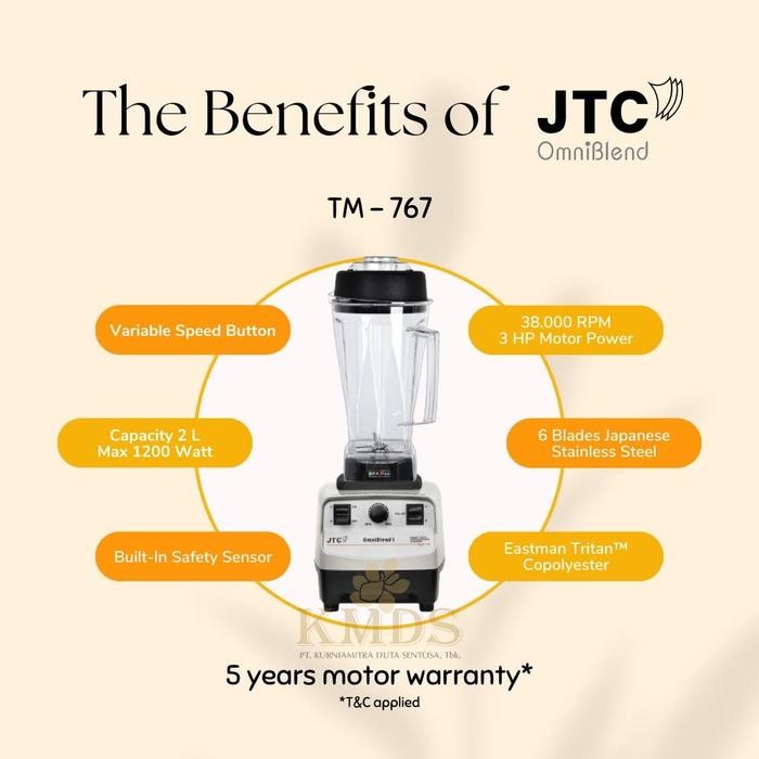 Blender Jtc Omniblend Tm-767, Seri