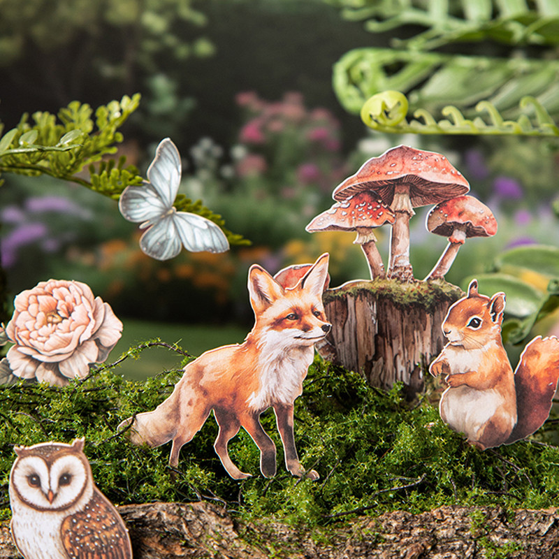 

75pcs Forest Journey Series Garden Landscaping Stickers DIY Handbook Calendar Card Diary