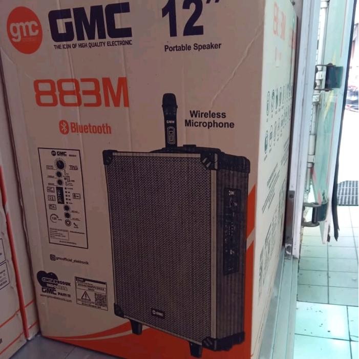 GMC 883M Speaker Portabel/Ampli Meeting BLUETOOTH 12 inch Deskripsi Speaker Portable GMC 883M