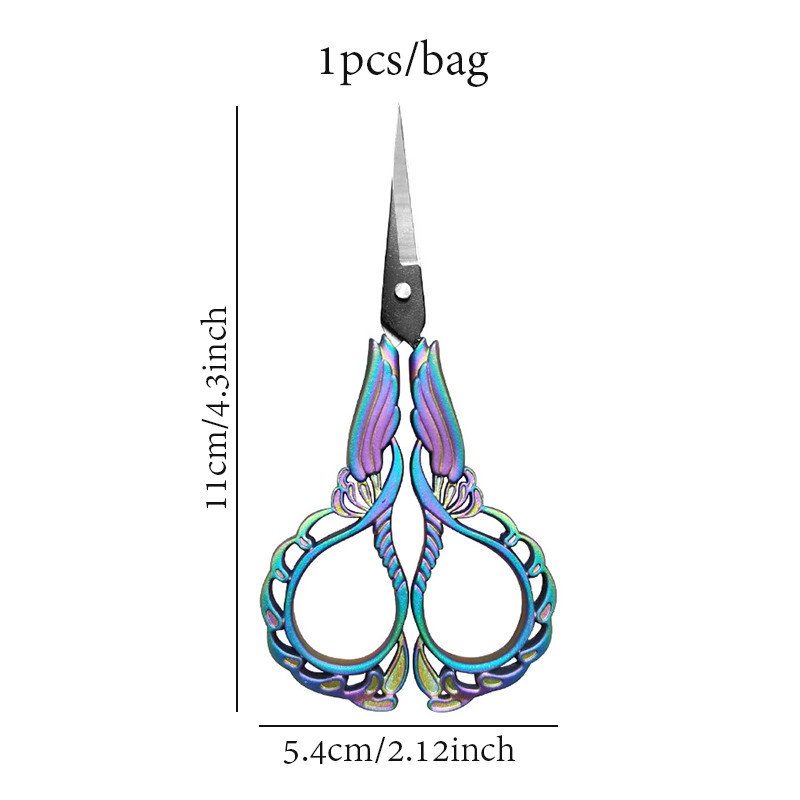 

3 styles 1/pack stainless steel Buddhist orchid scissors plum blossom scissors gift Buddha