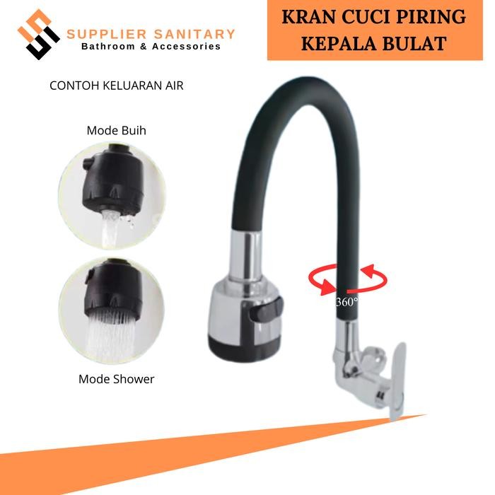 Toto - Kran Cuci Piring Flexibel/Kran Dapur Kitchen Set/Kran Wastafel Air