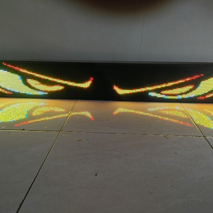 Lampu strobo kaca depan viral animasi mata 162c m input DC 5-24V gerak truk Car