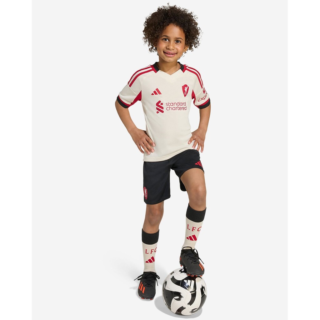 [Away] Liverpool FC adidas 25/26 Mini Kit Kids  - Official LFC One Set Original Anak
