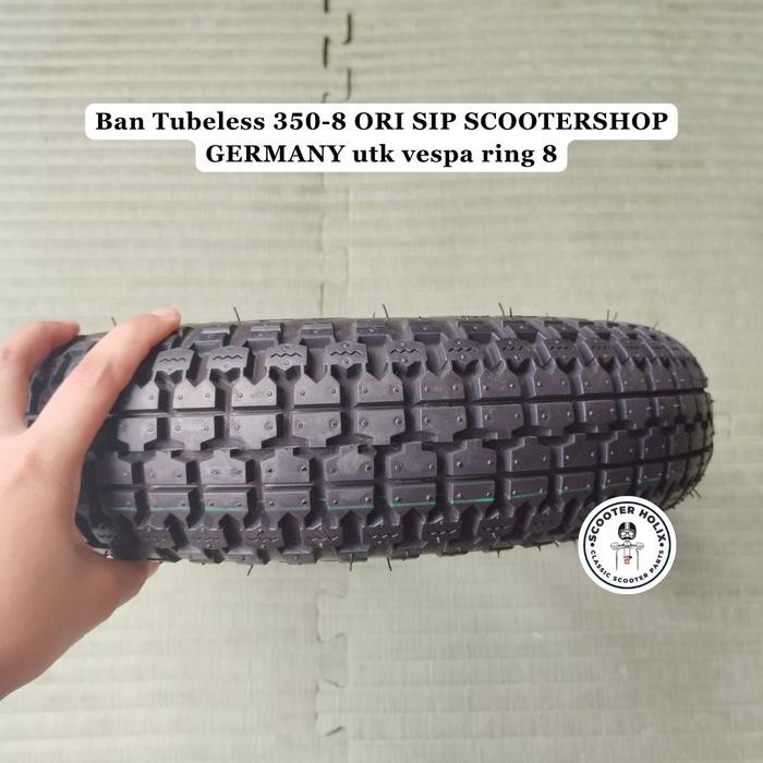 Ban Tubeless 350-8 ORI SIP SCOOTERSHOP GERMANY utk vespa ring 8