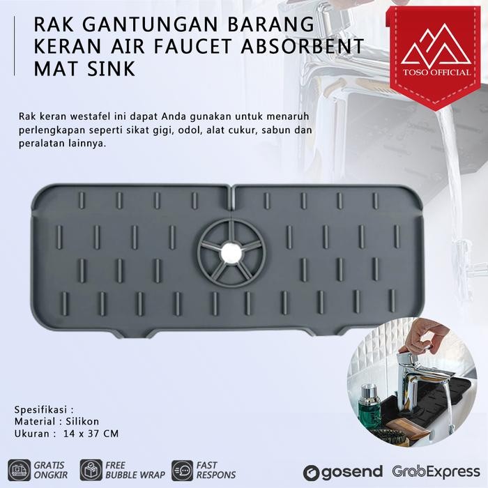 Toto - Rak Gantungan Barang Keran Air Wastafel Cuci Piring Mat Sink Kran Air