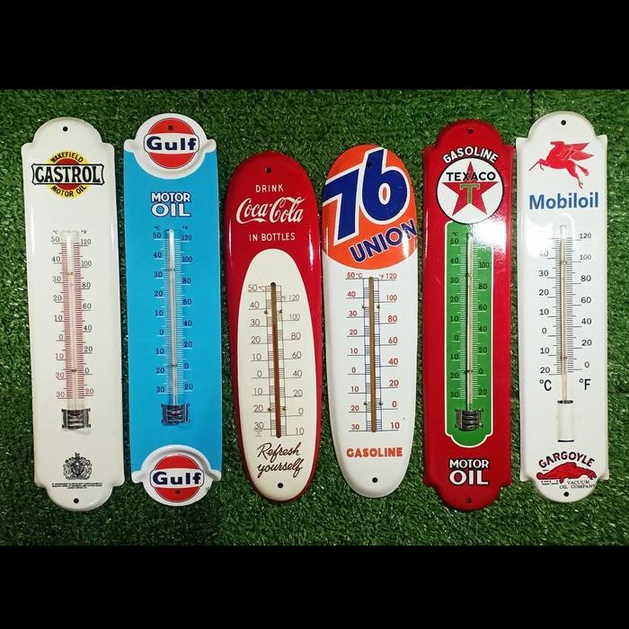Termometer Duksi Baru Pajangan Antik Vintage Jadul Iklan Enamel