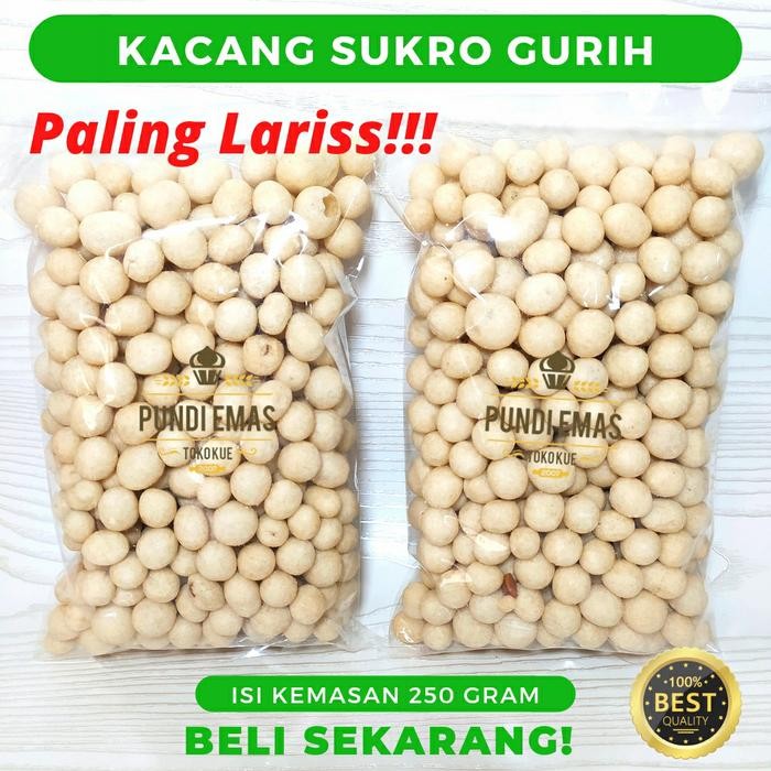 

4ZMI Kacang Sukro Original Ukuran 1 Kg Rasa Gurih Dan Renyah Camilan Kiloan