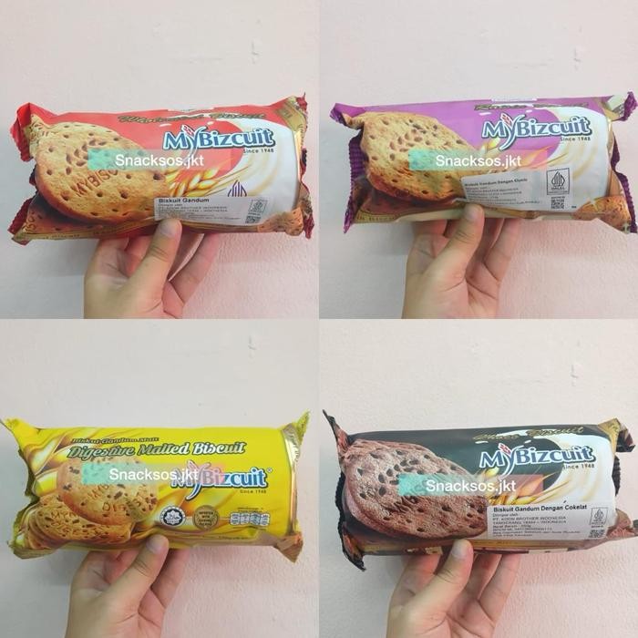 

4ZMI Mybizcuit Digestive Malted Biscuit / Wholemeal Biskuit / Raisin / Chocolate- My
