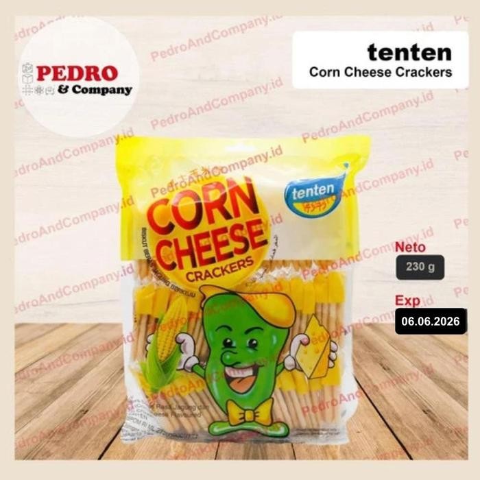

4ZMI Tenten Corn Cheese Crackers 230 Gr - Biskuit Beras Jagung Keju