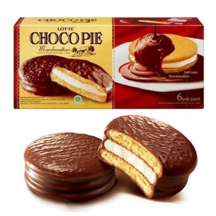 

4ZMI Lotte Chocopie Marshmalow 1 Box Isi 12Pcs