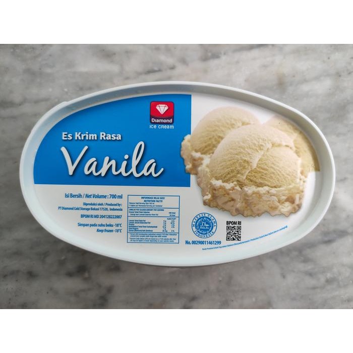 

4ZMI Ice Cream / Es Krim Diamond 700Ml Vanilla