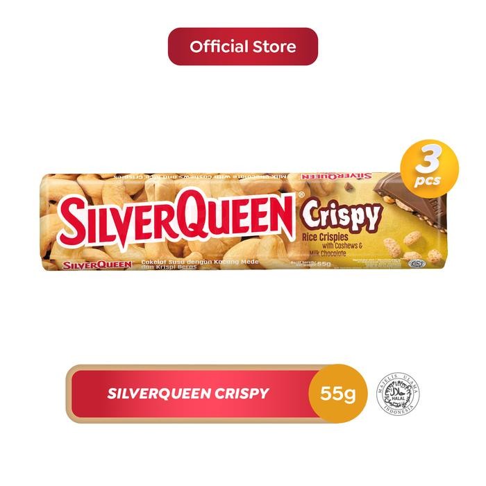 

4ZMI Silverqueen Cokelat Crispy 55 G - Isi 3