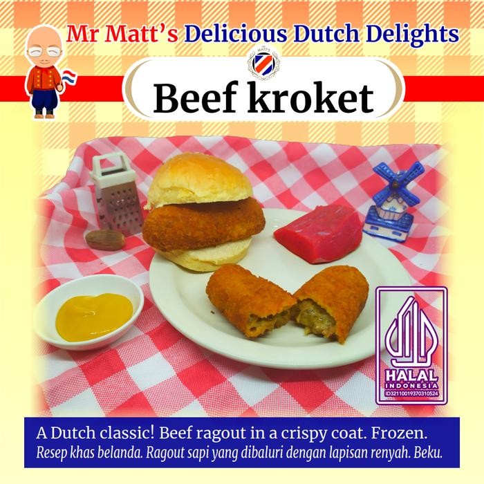 

4ZMI Kroket (Beef Croquette, Kroket Sapi) Deep Frozen Snack (Pack Of 4)