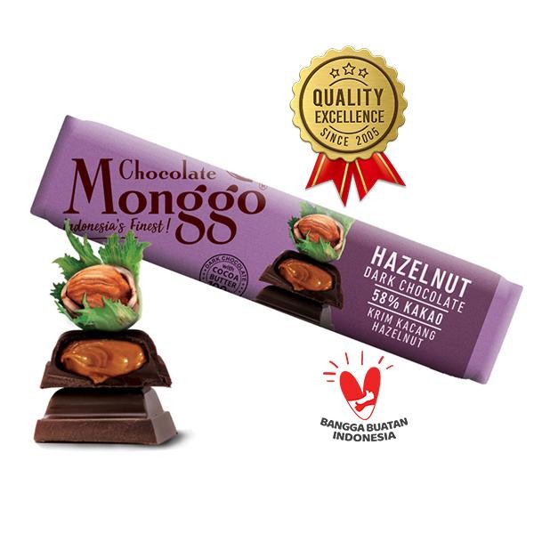 

IOI2 Chocolate Monggo Hazelnut Praline & Dark Chocolate 40G Coklat Murni