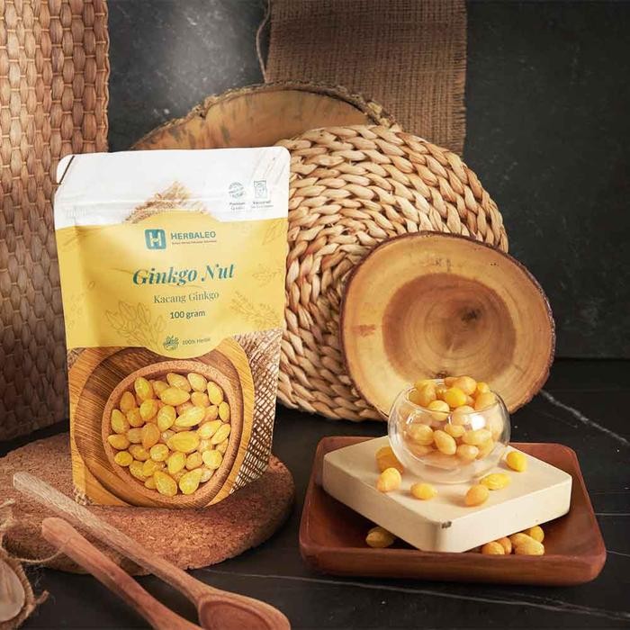 

IOI2 Herbaleo Ginkgo Nut 100 Gram ( Kacang Ginkgo )