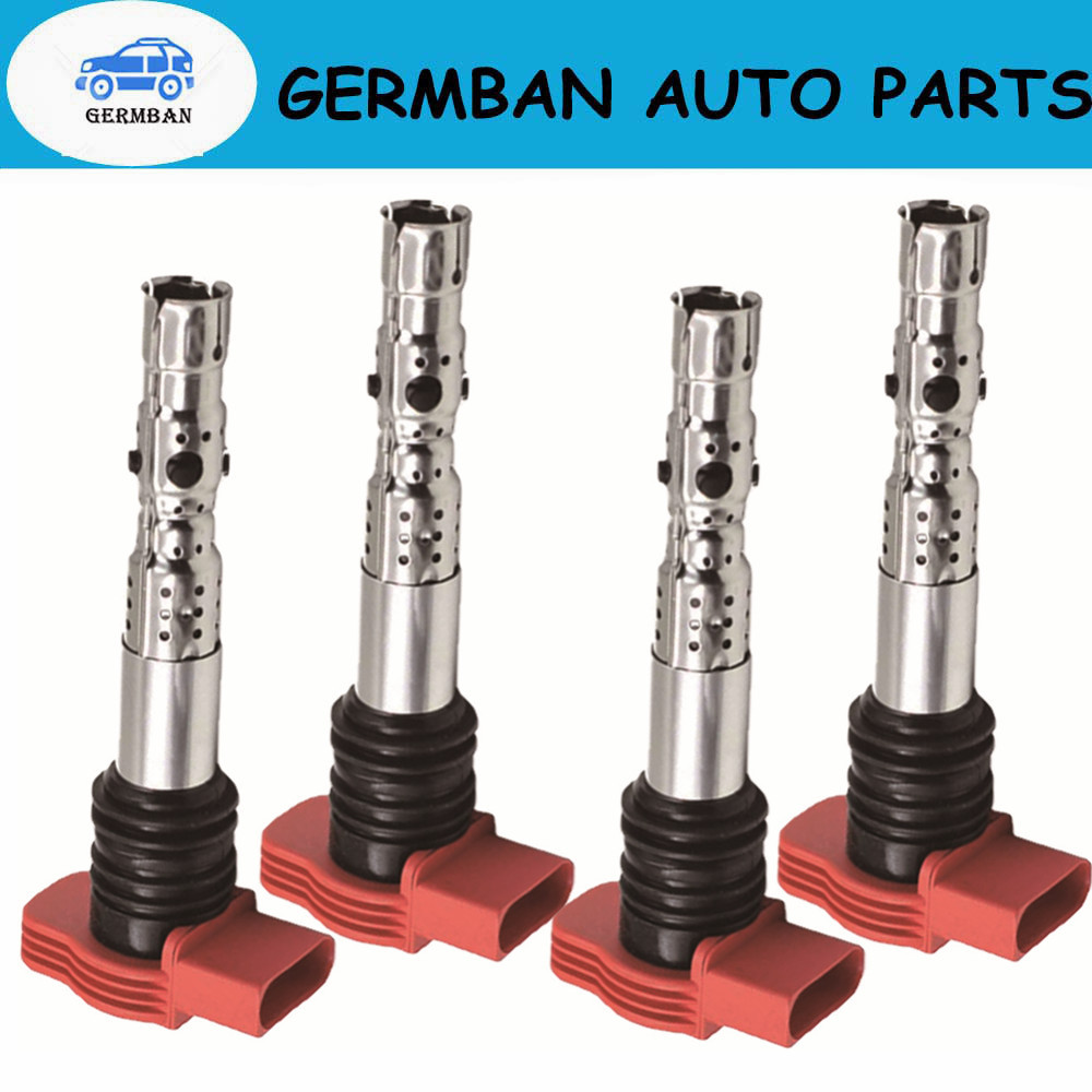 4PCS OEM# 06C905115L Ignition Coil For 2002-05 A4 b8 1.8T Quattro A6