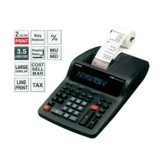 CASIO DR-120TM PRINT KALKULATOR PRINTING CALCULATOR ORIGINAL GARANSI R