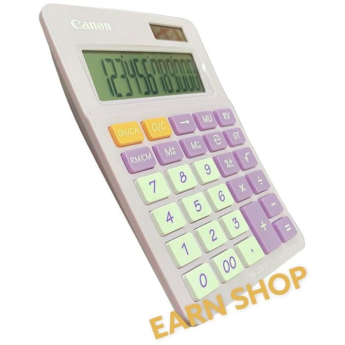 

KALKULATOR CANON AS-120V II 12 DIGIT KALKULATOR CANON WARNA-WARNI KALKULATOR AKUNTANSI KALKULATOR