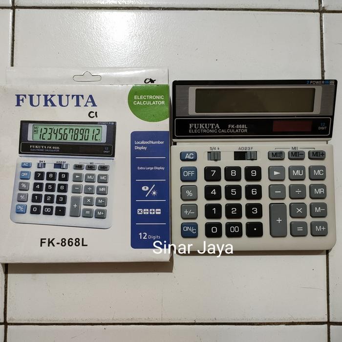

KALKULATOR DAGANG / TOKO 12 DIGIT UKURAN BESAR