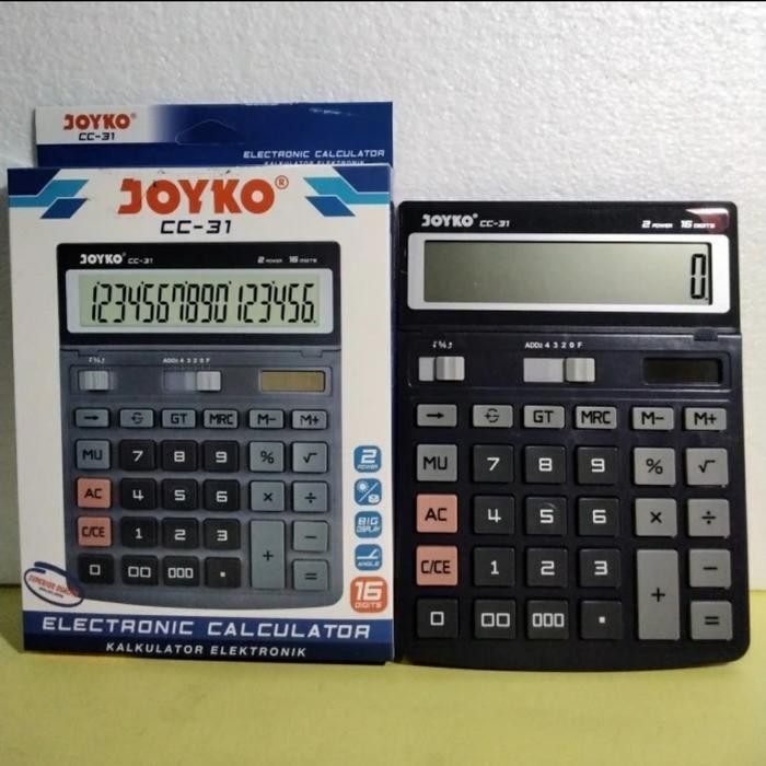 

JOYKO CC31 CHECK ULANG 16 DIGIT CALCULATOR - BIG LCD KALKULATOR CC 31