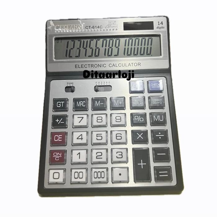 

KALKULATOR CITIZEN CT 614C 14 DIGIT DUO POWER UNTUK DAGANG