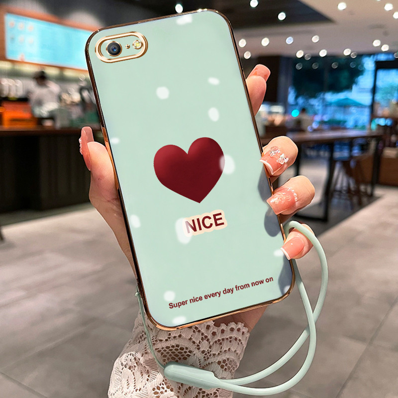Casing Hp Untuk OPPO A39 A57 2016 A57T Case Casing Cinta Strawberry HP Cesing Silikon Softcase disep