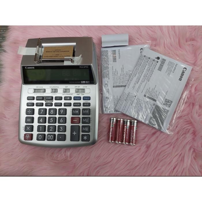 

KALKULATOR PRINTING CANON P23 12 DIGIT CANON KALKULATOR PRINT STRUK